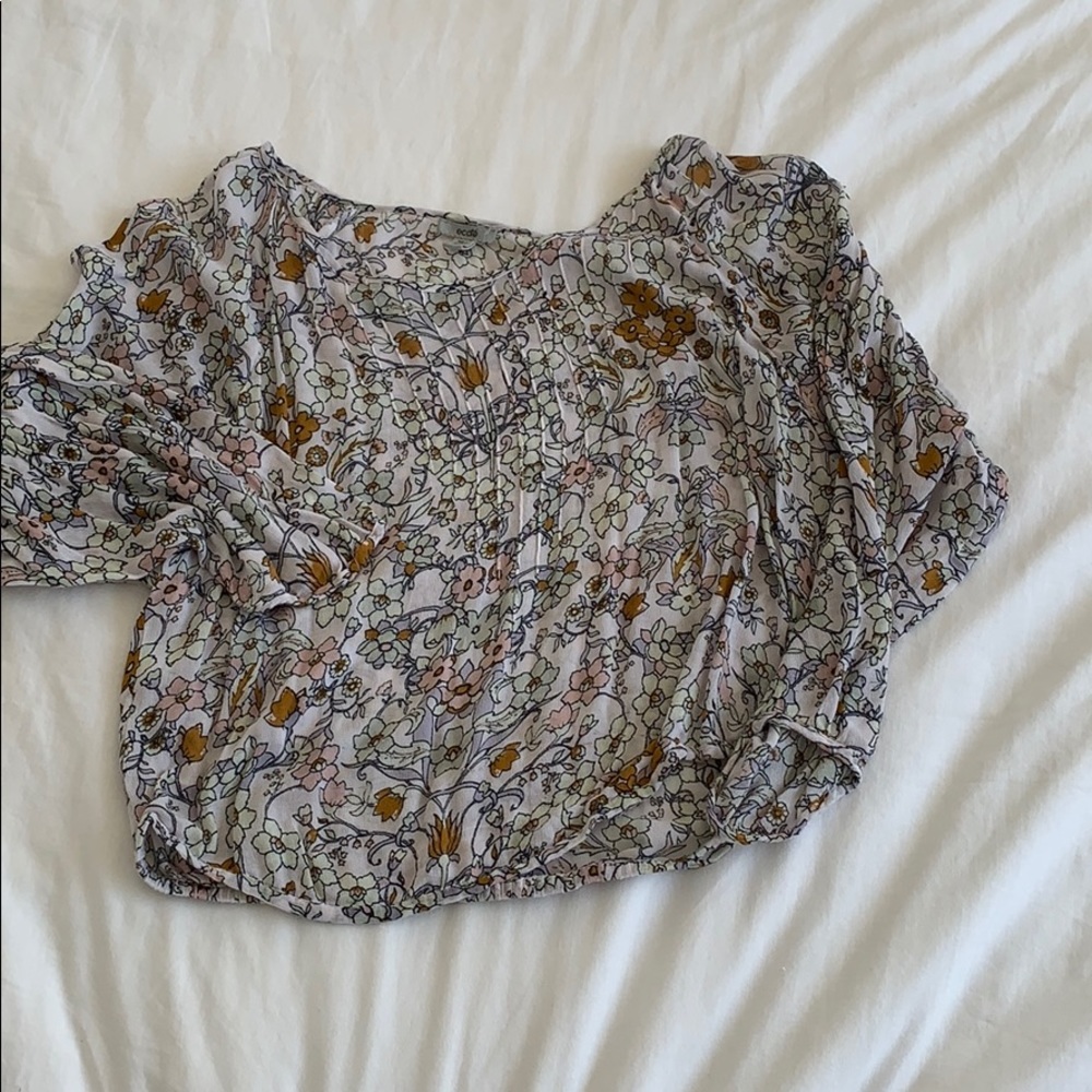 flowy cropped blouse from Urban Outfitters